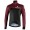 DELEBIO Fahrrad Winterjacke schwarz/weinrot