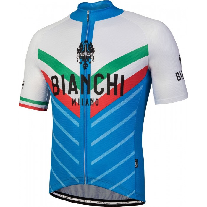 TIERA Radtrikot kurzarm blau