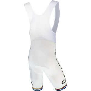 Radsport-Trägerhose VICTORY-Campione del Mondo weiß