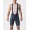 COMPETIZIONE KIT Trägerhose kurz blau/weiß-silber