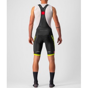 COMPETIZIONE KIT Trägerhose kurz schwarz/neon-gelbgrün (black/electric lime)