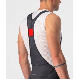COMPETIZIONE KIT Trägerhose kurz schwarz/silber-grau