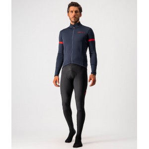 FONDO 2 Radtrikot langarm blau/rot