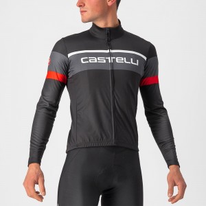 PASSISTA Radtrikot langarm schwarz/dunkelgrau