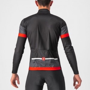 PASSISTA Radtrikot langarm schwarz/dunkelgrau