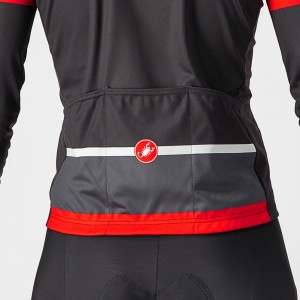 PASSISTA Radtrikot langarm schwarz/dunkelgrau