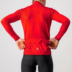 PERICOLO Radtrikot langarm rot