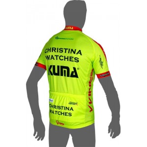 CHRISTINA WATCHES-KUMA 2014 Kurzarmtrikot (kurzer Reißverschluss) Radsport-Profi-Team