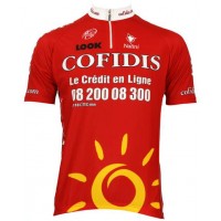 Cofidis 2009 Kurzarmtrikot mit kurzem Reißverschluss