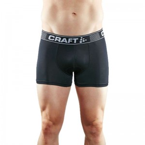 Greatness Bike Boxer Fahrrad-Unterhose schwarz (mit Sitzpolster)