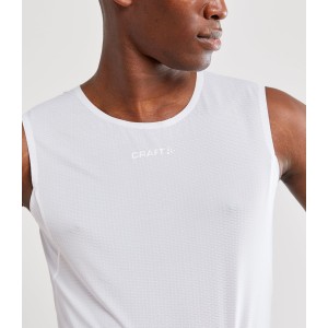 NANOWEIGHT Funktionsshirt ärmellos weiß