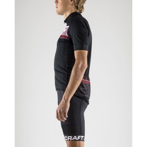 REEL JERSEY Radtrikot kurzarm schwarz/rot