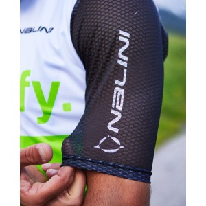 New Classica Radtrikot kurzarm grün/weiß