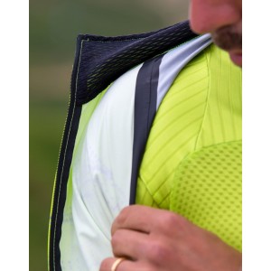 Eco Wind Jacket Fahrrad Windjacke hellgrün/schwarz