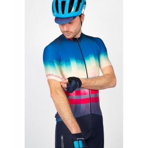 EQUALIZER LTD Radtrikot kurzarm blau
