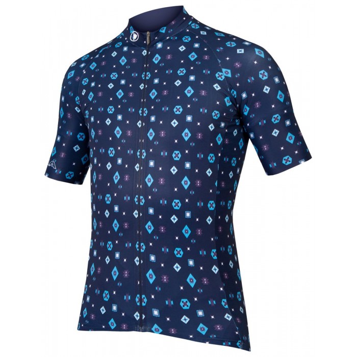 Supercraft Radtrikot kurzarm blau