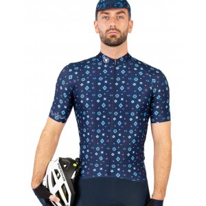 Supercraft Radtrikot kurzarm blau