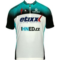 ETIXX IHNED 2013 Radsport-Profi-Team-Kurzarmtrikot mit kurzem Reißverschluss