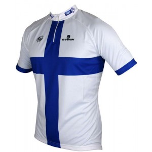 FRANCAISE DES JEUX (FDJ) Finnischer Meister 2015 Kurzarmtrikot (kurzer Reißverschluss) -B'TWIN Radsport-Profi-Team