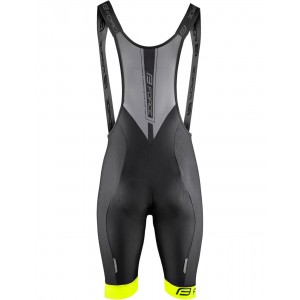 ASCENT Radsport-Set (Radtrikot langer RV+Trägerhose) grün/gelb/schwarz