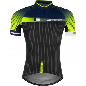 DASH Radsport-Set (Radtrikot+Trägerhose) schwarz/neongelb