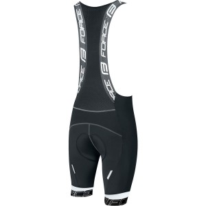 FAME Trägerhose kurz schwarz/weiß