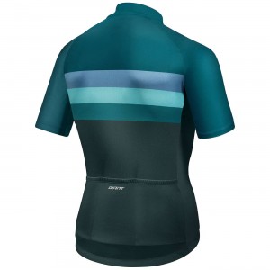 RIVAL Radtrikot kurzarm blau-grün