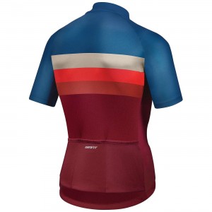 RIVAL Radtrikot kurzarm blau/rot