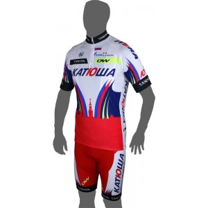 KATJUSCHA 2015 Kurzarmtrikot (kurzer Reißverschluss) Radsport-Profi-Team