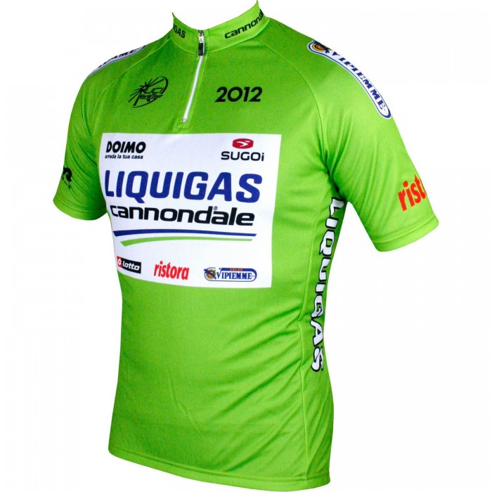 LIQUIGAS CANNONDALE Tour Edition 2012 Radtrikot kurzarm (kurzer RV)-Radsport-Profi-Team