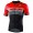 BORGO B Radtrikot kurzarm schwarz/rot