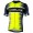 BORGO Radtrikot kurzarm schwarz/neongelb