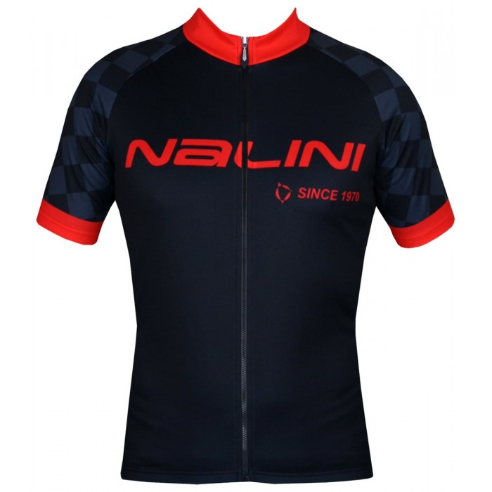Flag Jersey Radtrikot kurzarm schwarz/rot