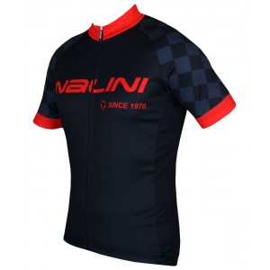 Flag Jersey Radtrikot kurzarm schwarz/rot