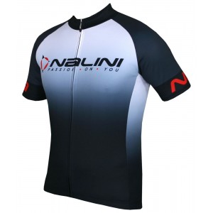 Übergröße Horizon Jersey Radtrikot kurzarm schwarz/weiß