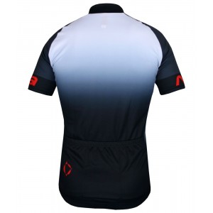 Übergröße Horizon Jersey Radtrikot kurzarm schwarz/weiß