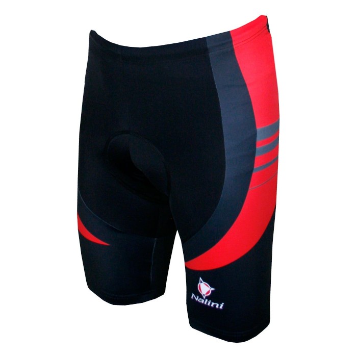 LIGHTNING Radhose kurz schwarz/rot