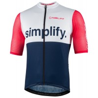 New Classica Radtrikot kurzarm blau/weiß