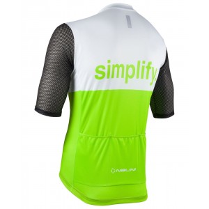 New Classica Radtrikot kurzarm grün/weiß