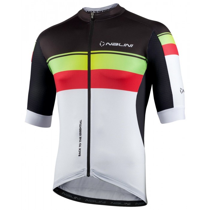 New Speed Radtrikot kurzarm weiß/rot/schwarz