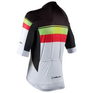 New Speed Radtrikot kurzarm weiß/rot/schwarz