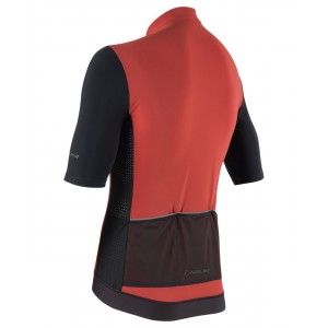 New Sun Block Radtrikot kurzarm schwarz/ziegelrot
