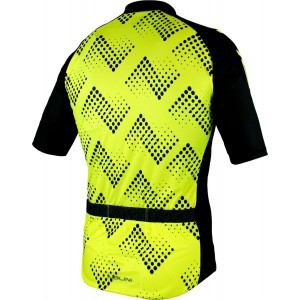 Übergröße PODIO 2.0 Radtrikot kurzarm gelb/schwarz
