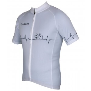 Übergröße Pulse Jersey Radtrikot kurzarm weiß