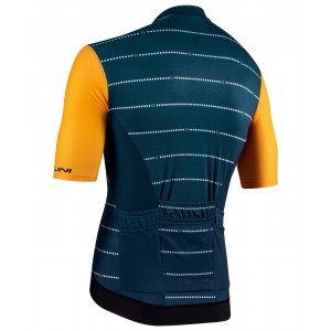 Respect Jersey Radtrikot kurzarm blau