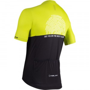 San Diego Jersey Radtrikot kurzarm grün-gelb/schwarz