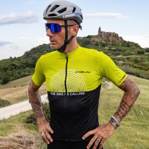 San Diego Jersey Radtrikot kurzarm grün-gelb/schwarz