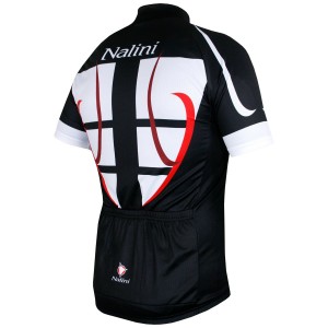 STEEL JERSEY Radtrikot kurzarm schwarz/weiß