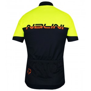 Radsport-Set (Radtrikot VENDETTA+Radhose DYNAMITE) schwarz/neongelb