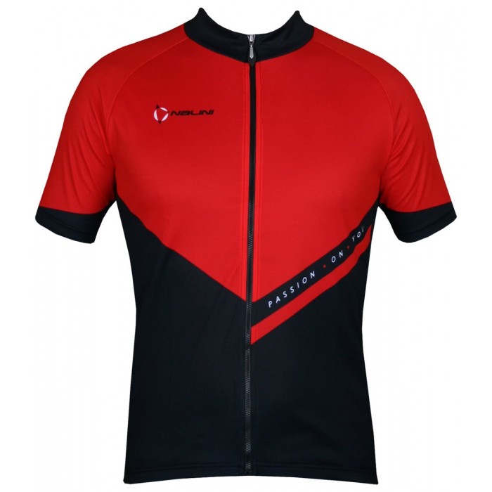 VENDETTA Radtrikot kurzarm schwarz/rot